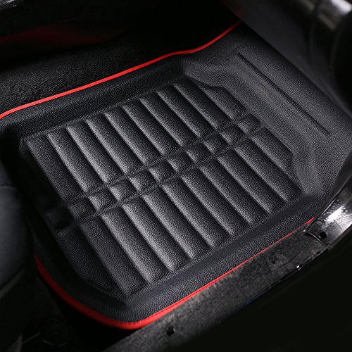 FH Group Tray Style Car Mats Deep Tray All Weather Floor Mats, 4 Piece ...
