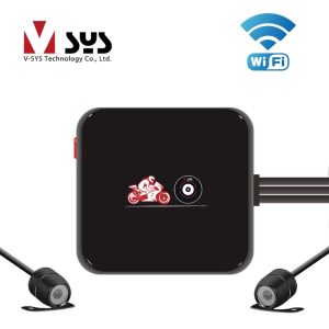 Full HD Motorcycle DVR Riding Camera Recorder with HD 720P Rear View