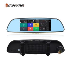 3G Car Mirror GPS DVR Navigation Dual Lens rear view cam FHD 1080P