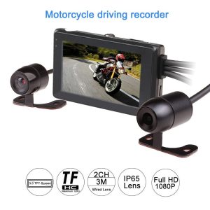 T2 1080P motorcycle DVR camera motorbike video recorder front rear