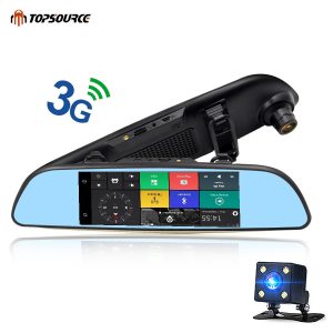PS Car DVR Mirror Camera Dual Lens 1080P