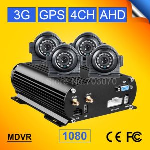 4CH HDD Vehicle Car Mobile Dvr With 3G Real Time Video