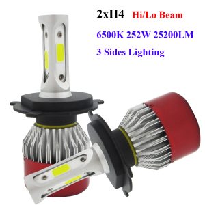 Headlamp Fog Lamps 6500Okay White Headlight Globes Kit