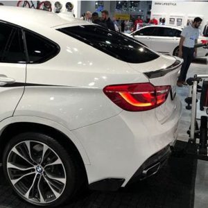 For BMW X6 E71 Modified M-Perform Style Fiberglass Primer Rear Luggage