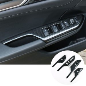 Door Armrest Window Lift Cover For Honda Civic 2016 2017 4pcs