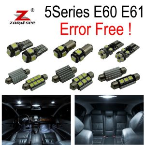 LED License Plate lights + Interior dome bulb Kit for bmw E60 E61 M5 525xi 525i