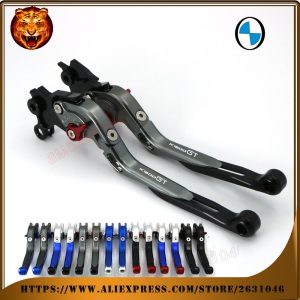 BMW K1600GT GTL K1600 1600 1600GT 2012-2015 LOGO Blue Black Motorcycle Adjustable Folding Extendable Brake