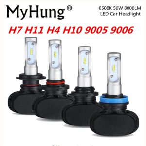 MyHung S1 Car Headlight 50W 8000LM Automobile Bulb LED Light