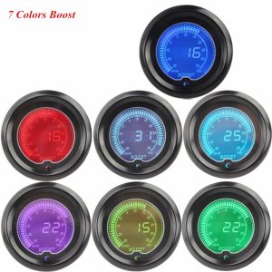 Digital Clocks Colors LED Light Boost Meter