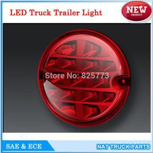 12V/24V Round 95mm LED Trailer Truck Lights Stop Turn