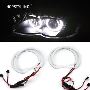 Xenon White Cotton light LED Angel eyes for BMW E46 Non projector BMW E39