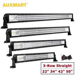 Row LED Light Bar Offroad Spot + Flood Combo