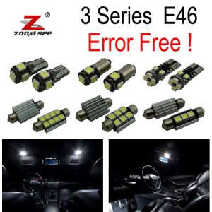 LED Bulb Interior lights full Kit for bmw E46 sedan Saloon Coupe 328i 330i 330xi