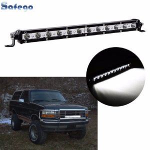 Single LED Light Bar Work Off-road For Jeep Truck 4*4 SUV ATV Tractor