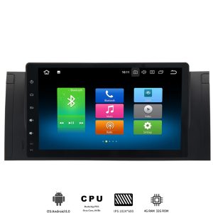 one din Android 8.0 Car GPS For BMW car Radio Navi Multimedia player