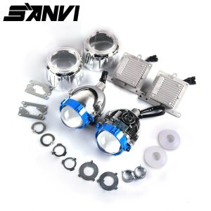 5500K Bi LED Lens Headlight Auto Projector H4 H7 9006