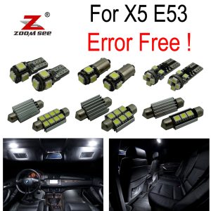 Interior Dome Light full Kit for BMW X5 E53 3.0i 4.4i 4.6is 4.8is (2000-2006)