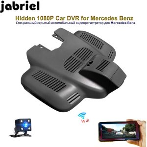 Jabriel auto hidden HD 1080P dash cam wifi car dvr driving recorder rearview camera wifi for 2017 Mercedes Benz E320 W213 W212