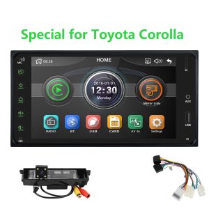 Universal Car Multimedia player 2 din car radio 7 Inch mirror link Andorid 8 Bluetooth/USB/rearview camera For Toyota Corolla