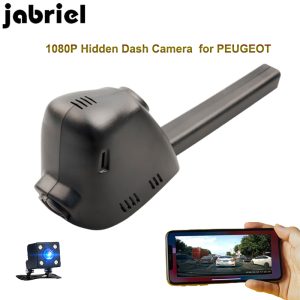 Jabriel for PEUGEOT hidden car dvr 1080P wifi dash cam driving recorder dual lens rearview camera for PEUGEOT 308 2015 2016 2017