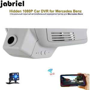 Jabriel app control auto hidden 1080P car dvr rearview camera wifi dash cam for 2013 2014 2015 Mercedes Benz E180 E200 W212 W211