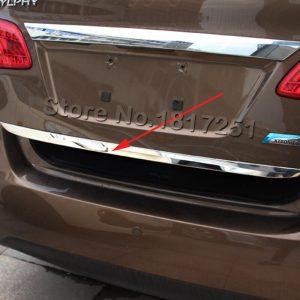 Nissan Sentra Door Sticker Stainless Steel back door Tailgate trim