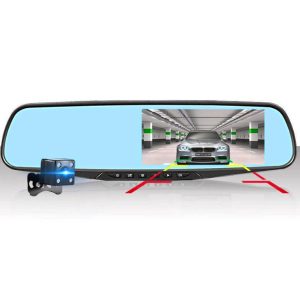 LiisLee 4.3 Inch Full HD 1080P Car Dvr Dash Camera Mirror For TOYOTA Corolla Auto Recorder Dual Lens support motion detection
