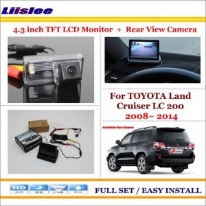 Liislee For TOYOTA Land Cruiser LC 200 LC200 2008~ 2014 4.3" TFT LCD Monitor + Car Rear Back Camera = 2 in 1 Car Parking System