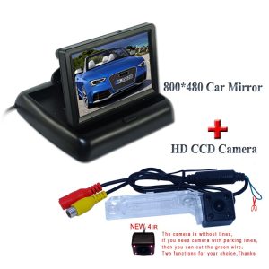Suitable for Volkswagen PASSAT B5/Jetta/Touran/Caddy shcok-proof car rear camera with In-Dash 4.3" car monitor 800*480
