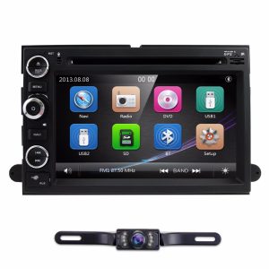 Fit Ford F150 F250/350/Edge/Fusion/Mustang In Dash DVD Player GPS Navigation Stereo Radio BT Steering Wheel Ctrl DAB RDS MAP CAM
