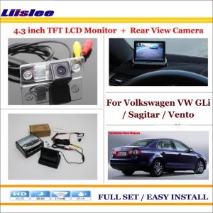 Liislee For Volkswagen VW GLi / Sagitar / Vento 2005~2011 - Car Reverse Rear Camera + 4.3" LCD Monitor = 2 in 1 Parking System