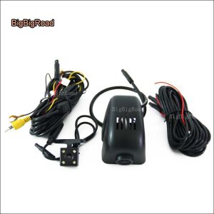 BigBigRoad For Audi 2016-2018 Q7 Q3 Q5 / A3 sedan / A4L 2017 wifi Car DVR with Two cameras Dash Cam Video Recorder g-sensor