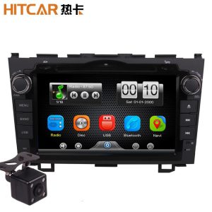 2Din Car In Dash DVD Video MP3 Player Radio Bluetooth Head Unit Stereos with Reverse Camera 4 Honda CRV 2007-2011 (Without GPS)