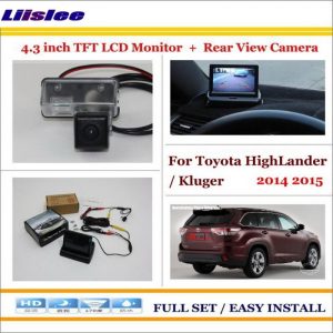 Liislee For Toyota HighLander / Kluger 2014 2015 Auto Back UP Reverse Camera + 4.3" Color LCD Monitor = 2 in 1 Parking System