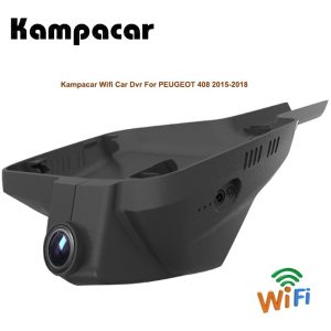 Kampacar HD Video Recorder Car Wifi Dvr With Two Cameras For Peugeot 408 2015-2018 Two Lens Dual Dash Cam Auto Camera