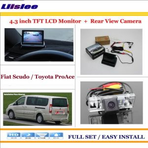 Liislee For Fiat Scudo For Toyota ProAce Car Reverse Backup Rear Camera + 4.3" TFT LCD Screen Monitor = 2 in 1 Parking System