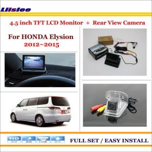 Liislee For Honda Elysion 2012~2015 In Car 4.3" Color LCD Monitor + Car Rear Back Up Camera = 2 in 1 Park Parking System
