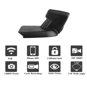 Liislee Car DVR Wifi Video Recorder Dash Cam Camera for Tesla Model S 2012~2017 Night Vision APP Control Mobile Phone FHD 1080P