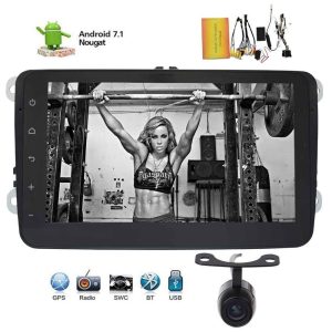 8'' Car Radio Head Unit Receiver Stereo In Dash GPS Navigation support Bluetooth WiFi for Volkswagen+Free Canbus & Backup Camera