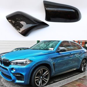 Carbon Fiber Replace Car Mirror Cover Cap Trim for BMW X Series