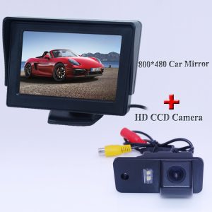 Use for original set include 4.3" lcd car screen monitor with car rearview camera 170 lens angle apply for Audi A6L
