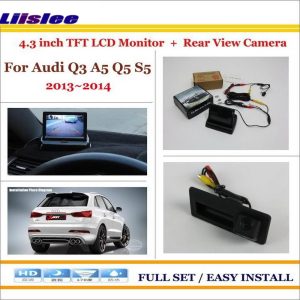 Liislee For Audi Q3 A5 Q5 S5 2013 Car Reverse Backup Rear Camera + 4.3" TFT LCD Screen Monitor = 2 in 1 Rearview Parking System
