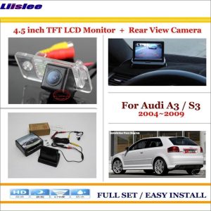 Liislee For Audi A3 / S3 2004~2009 - Car Reverse Back Rear Camera + 4.3" TFT LCD Screen Monitor = 2 in 1 Rearview Parking System