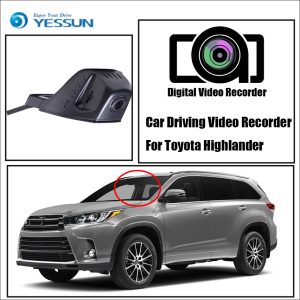 YESSUN Car DVR Digital Video Recorder Front Camera Dash HD 1080P Not Reverse Parking Camera for Toyota Highlander
