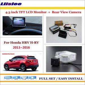 Liislee For Honda HRV HR-V 2013~2016 Car Rearview Camera + 4.3" LCD Screen Monitor = 2 in 1 Parking Assistance System