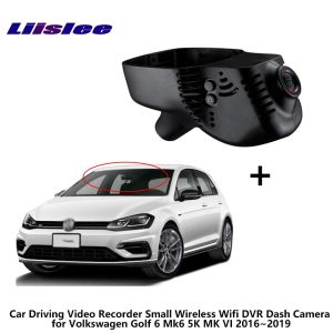 LiisLee Car Driving Video Recorder Small Wireless Wifi DVR Dash Camera for Volkswagen Golf 6 Mk6 5K MK VI 2016~2019 Night Vision