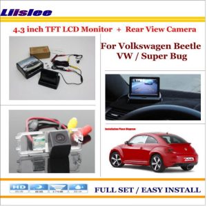 Liislee For Volkswagen Beetle VW / Super Bug - In Car 4.3" Color LCD Monitor + Car Rear Back Camera = 2 in 1 Park Parking System