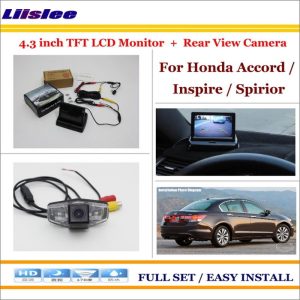 Liislee For Honda For Accord / Inspire / Spirior 2003~2007 Car Reverse Rear Camera + 4.3" LCD Monitor = 2 in 1 Parking System