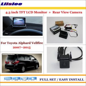 Liislee For Toyota Alphard Vellfire 2007~2015 - Car Rear Camera + 4.3" TFT LCD Screen Monitor = 2 in 1 Back Up Parking System