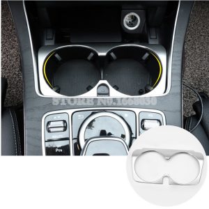 Cup Holder Cover Trim 1pcs For Mercedes Benz C Class W205 S205 2014-2018